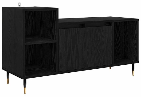 TV szekrény Fekete tölgy 100 x 35 x 55 cm Faanyag