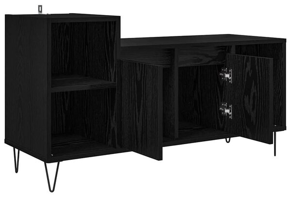 TV szekrény Fekete tölgy 100 x 35 x 55 cm Faanyag