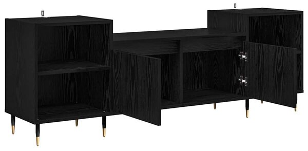 TV szekrény Fekete tölgy 160 x 35 x 55 cm Faanyag