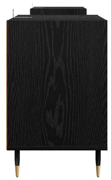 TV szekrény Fekete tölgy 160 x 35 x 55 cm Faanyag