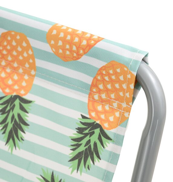 2 db összecsukható strandnyugágy szett SAND PINEAPPLE, színes