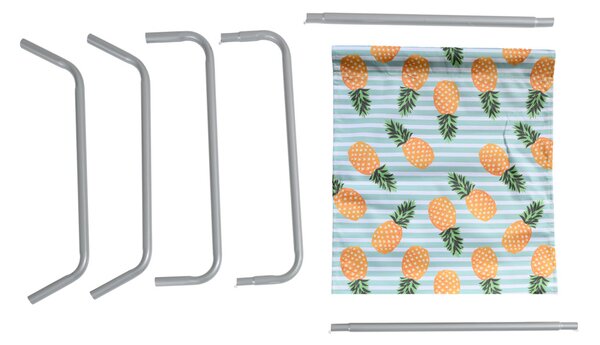 2 db összecsukható strandnyugágy szett SAND PINEAPPLE, színes