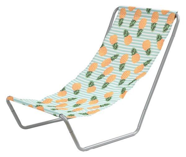 2 db összecsukható strandnyugágy szett SAND PINEAPPLE, színes