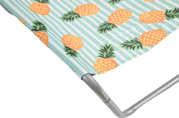 2 db összecsukható strandnyugágy szett SAND PINEAPPLE, színes