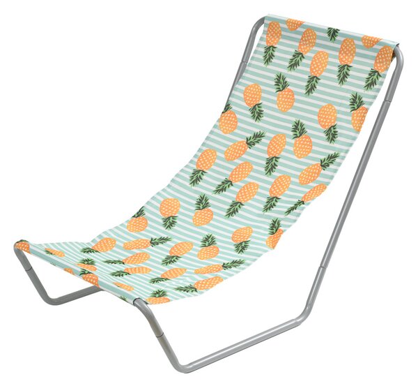 2 db összecsukható strandnyugágy szett SAND PINEAPPLE, színes
