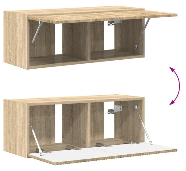 TV falit kabinet szett 4 pcs Sonoma tölgy Faanyag