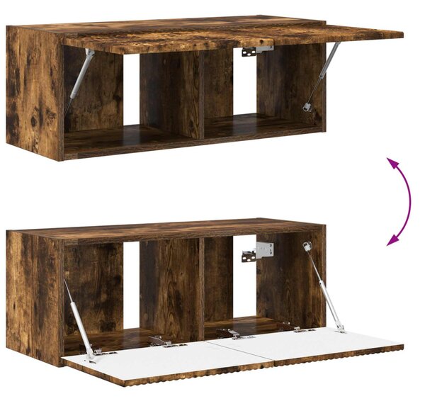 TV falit kabinet szett 4 pcs Füstölt tölgy Faanyag