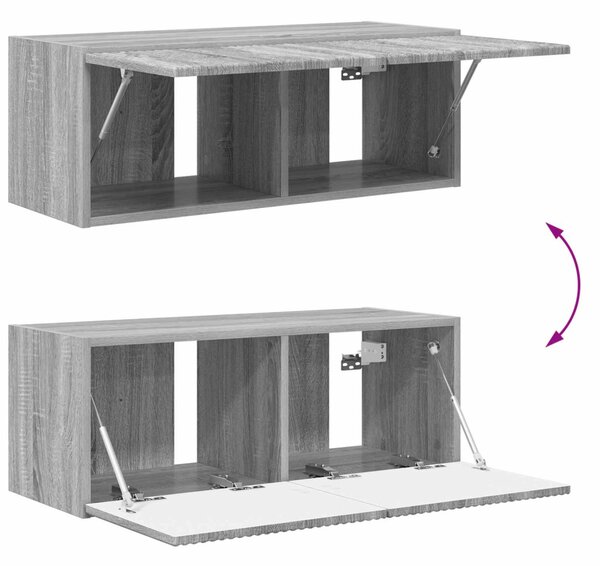 TV falit kabinet szett 4 pcs Szürke Sonoma Faanyag