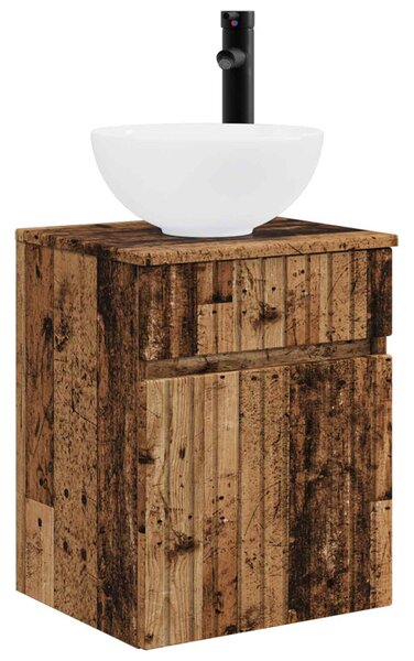 Fürdőszobai Szekrény Szett 5 pcs Antik Fa 43 x 11,5 x 60,5 cm