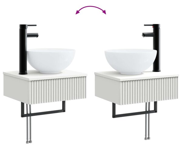 Fürdőszobai Szekrény Szett 4 pcs Fehér 40 x 10,5 x 60,5 cm