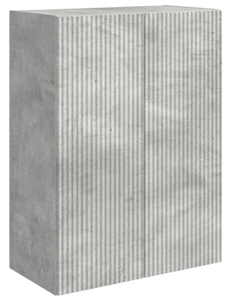 TV falit kabinet szett Falra szerelhető 6 pcs Beton Szürke