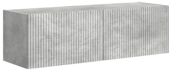 TV falit kabinet szett Falra szerelhető 6 pcs Beton Szürke