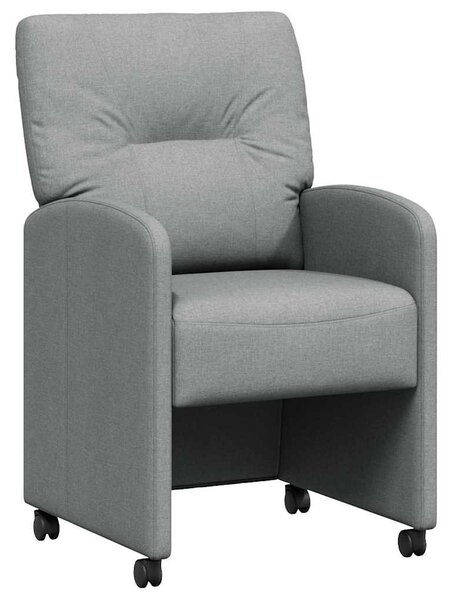 Kerekes Étkező Székek 2 pcs Világosszürke 57 x 67 x 95 cm