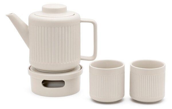 Fehér porcelán teáskanna szűrővel 1,2 l Skagen – Bredemeijer