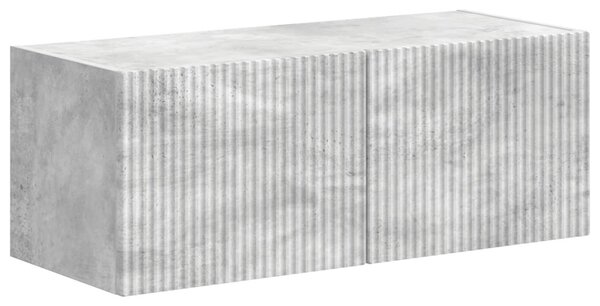 TV szekrény garnitúra 4 pcs Beton Szürke Faanyag
