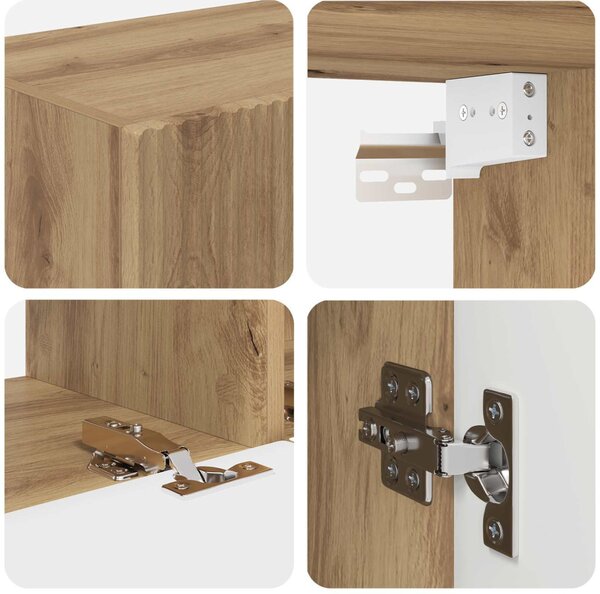 TV szekrény garnitúra 4 pcs Artisan tölgy Faanyag
