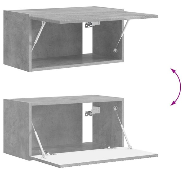TV szekrény garnitúra 5 pcs Beton Szürke Faanyag