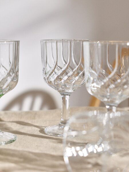 Sinsay - Talpas poharak dombornyomott mintával 4 pack - clear