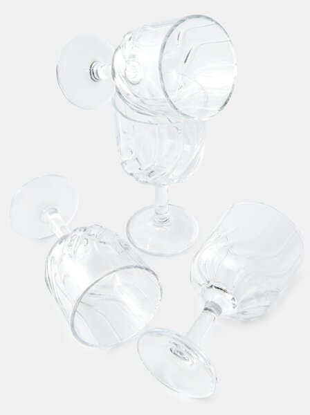 Sinsay - Talpas poharak dombornyomott mintával 4 pack - clear