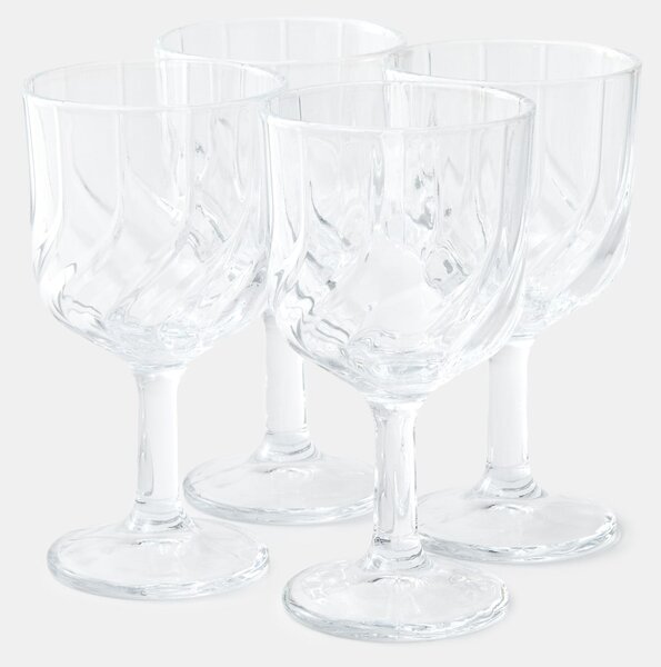 Sinsay - Talpas poharak dombornyomott mintával 4 pack - clear