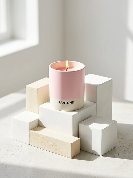 Sinsay - Gyertya kerámia tartóban Pantone - pasztellpink