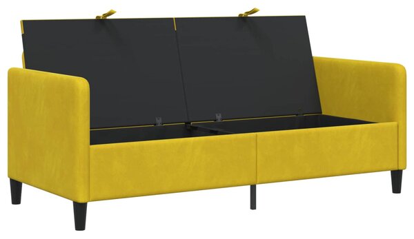 Tárolós Kanapé Sárga 172 x 78 x 87 cm Poliészter