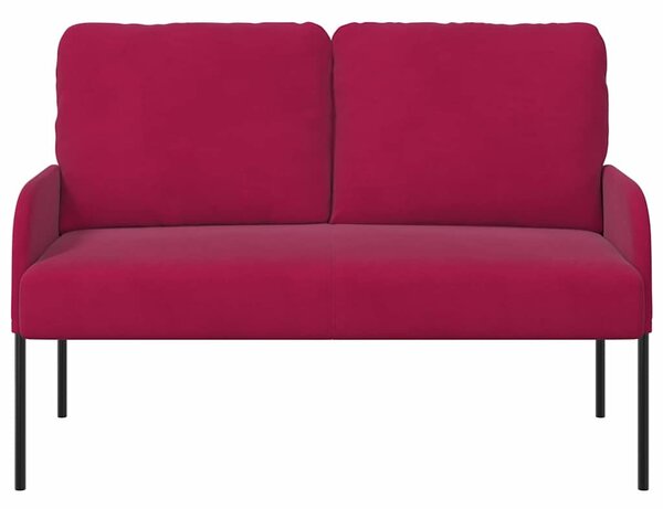 Kanapék párnával 110cm Bordó Furnér