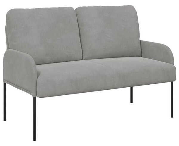 Kanapék párnával 110cm Világosszürke Furnér