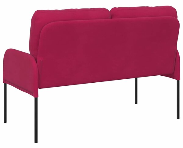 Kanapék párnával 110cm Bordó Furnér