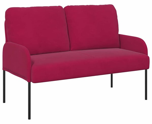 Kanapék párnával 110cm Bordó Furnér
