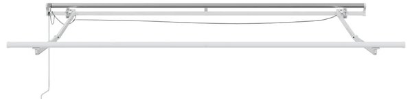 Napernyő keret LED -es lámpákkal Fehér 350 x 250 cm Alumínium