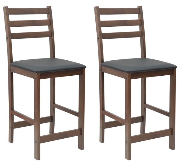 Étkező Székek 2 pcs Világos Barna 40 x 47,5 x 99,5 cm