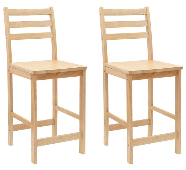 Étkező Székek 2 pcs Természetes 40 x 47,5 x 99,5 cm