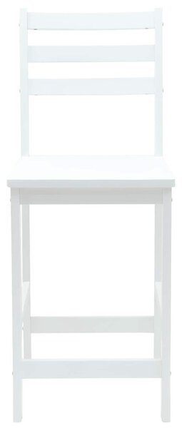 Étkező Székek 2 pcs Fehér 40 x 47,5 x 99,5 cm Tömör Gumi Fa