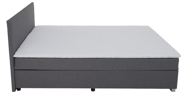 KONDELA Boxspring ágy, szürke, 160x200, ADARA