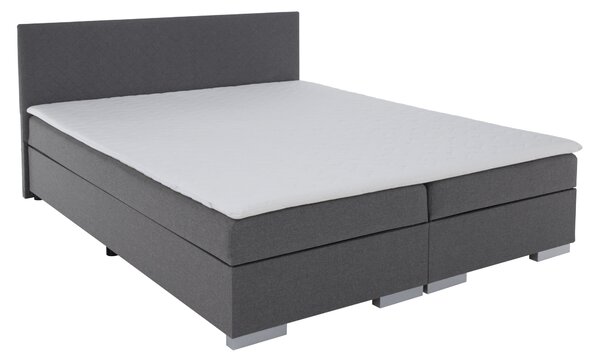 KONDELA Boxspring ágy, szürke, 160x200, ADARA