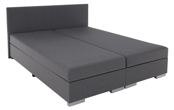 KONDELA Boxspring ágy, szürke, 160x200, ADARA