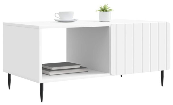 Dohányzóasztal Fehér 90 x 50 x 40 cm Szerelt Fa