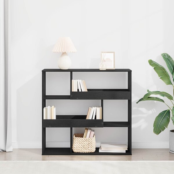 Könyvespolc Fekete tölgy 100 x 33 x 94,5 cm Faanyag