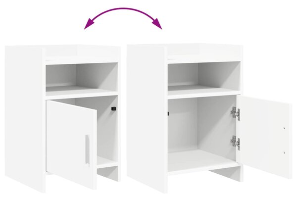 Éjjeliszekrények 2 pcs Fehér 40 x 36 x 60 cm Szerelt Fa