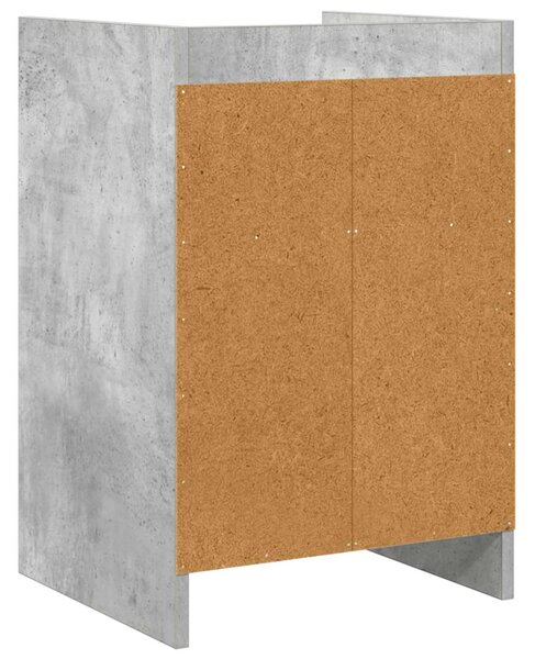 Éjjeliszekrények 2 pcs Betonszürke 40 x 36 x 60 cm Szerelt Fa