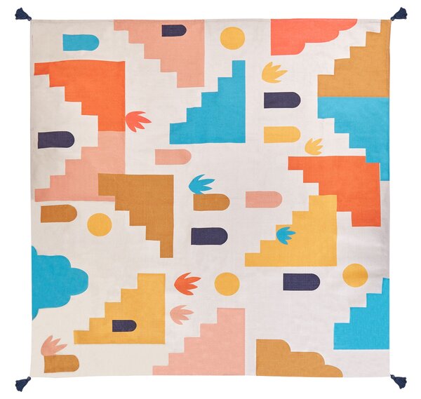 Piknik takaró KAMBAR 200 x 200 cm Színes