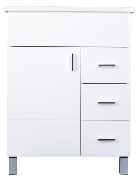 VivaStyle KARINA 65 lábon álló fürdőszobabútor 3 fiókos Sanovit ATRIA 9065 mosdóval 65 x 45,5 cm