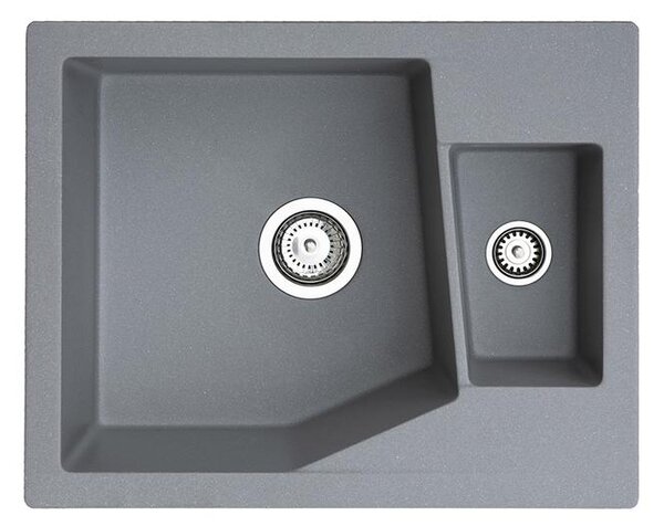 Linea M 1.5D Metalac 372995 Gránit Mosogatótálca - Extra mély, Egymedencés, Grafit