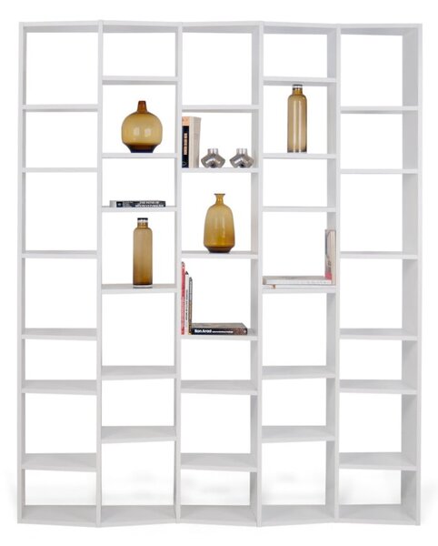 Fehér könyvespolc 182x224 cm Valsa – TemaHome