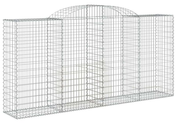 Gabion Kosár - Íves Kertfal - 2 db - 300x50x140/160cm
