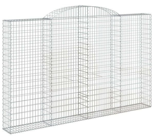 Íves horganyzott vas gabion kosár 300 x 30 x 180/200 cm