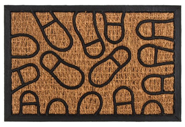 Trade Concept Lábnyomok kókusz lábtörlő, 40 x 60 cm