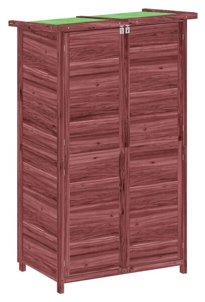 Fenyőfa Kerti Szerszámtároló - Mokka - 83x57x140 cm