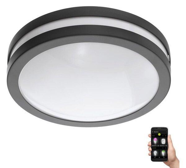 Eglo Eglo 33571 -LED dimmelhető fürdőszobai lámpa LOCANA-C LED/14W/230V IP44 fekete EG33571